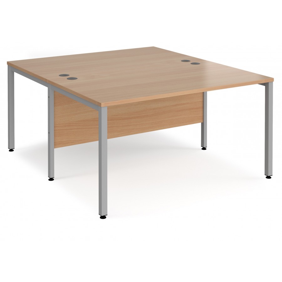 Maestro Bench Leg Back to Back 1600mm Deep Desk